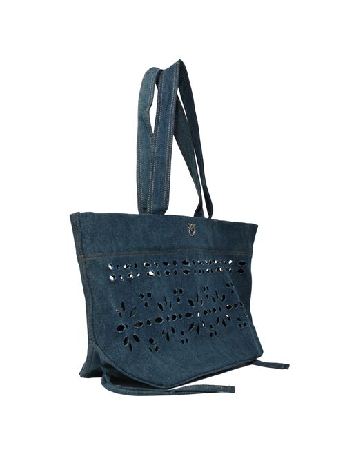 Borsa shopper media Cabas in denim sangallo PINKO | 106184 A35OPJ1O